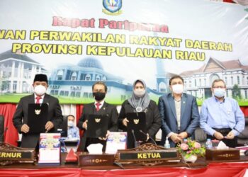 APBD KEPRI 2021 Disahkan Sebesar Rp3.986 Triliun