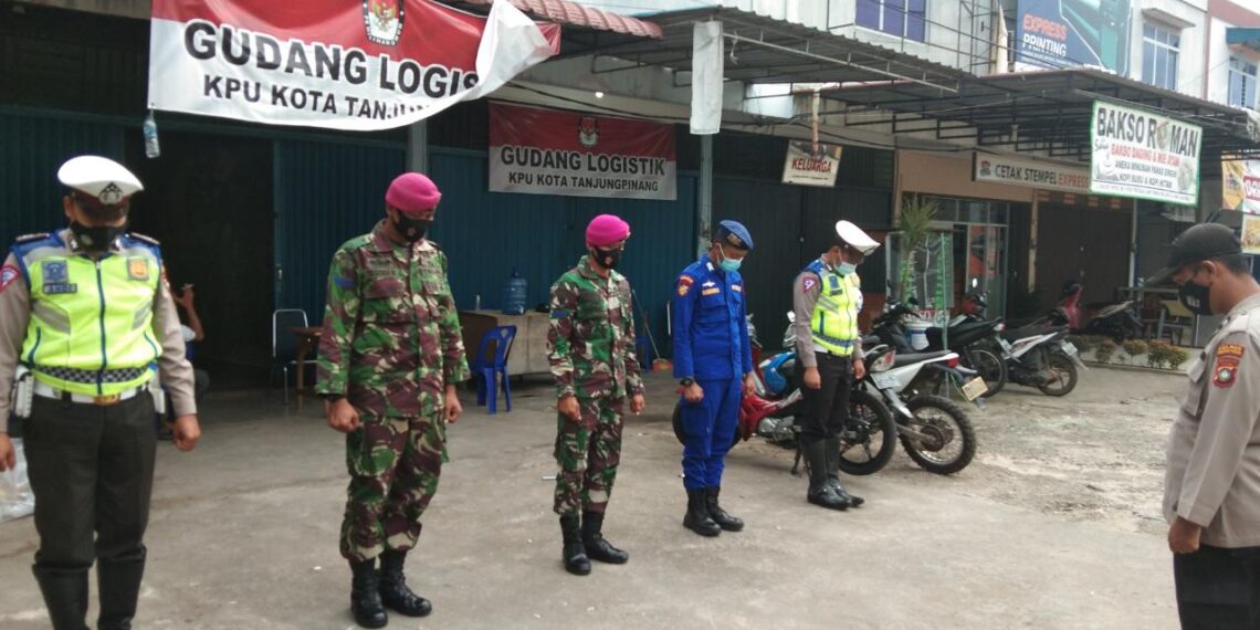 Personel Polres Tanjungpinang Tetap Pengamanan Gudang Logistik Kpu Kota Tanjungpinang