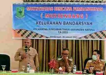 Ketua Komisi 1 DPRD Natuna Hadiri Musrembang Kelurahan Bandarsyah Untuk Tahun 2022