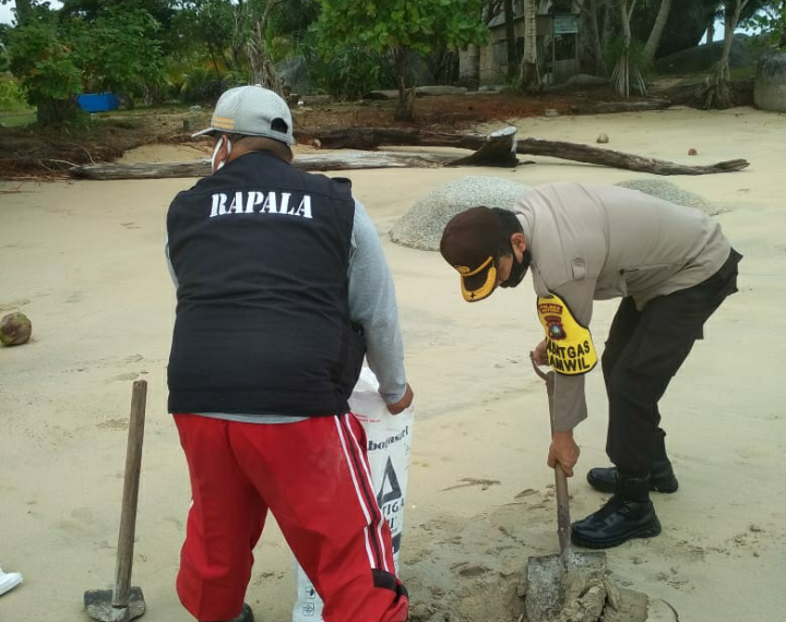 Rapala Natuna Bersama TNI-Polri dan Masyarakat Kembali Goro Bersama di Wisata Batu Kasah