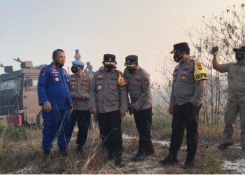 Kapolda Kepri Pimpin Langsung Pemadaman Kebakaran Hutan Dan Lahan Di Pulau Galang