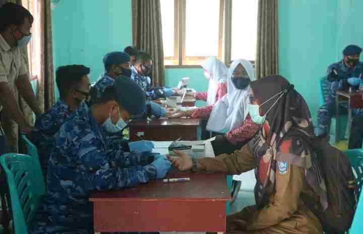 Pemda Natuna Apresiasi Kegiatan Rapid Test Massal Guru dan Siswa Oleh Lanud RSA Ranai