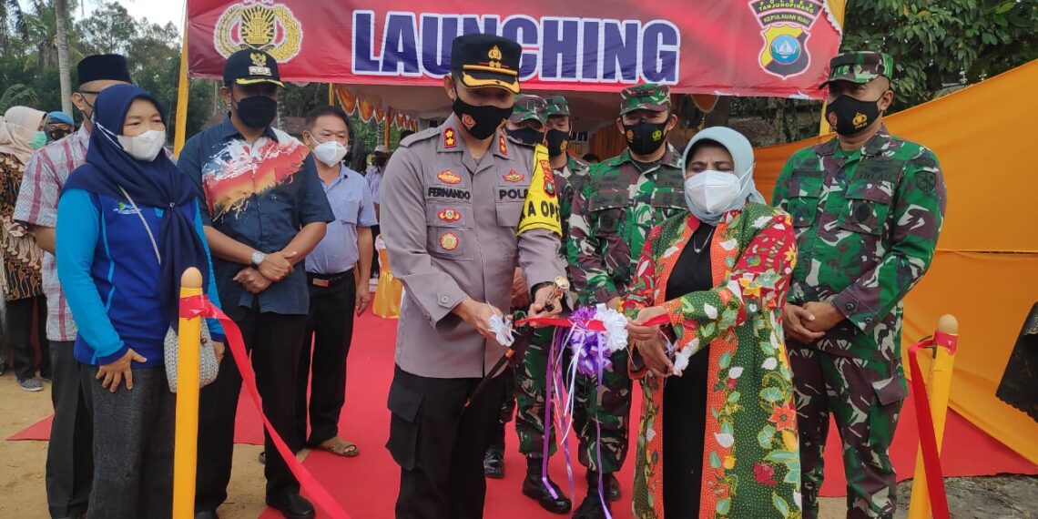 Upaya Cegah Covid-19, Kapolres Tanjungpinang Bersama FKPD Resmikan 5 Kampung Tangguh