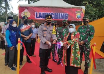 Upaya Cegah Covid-19, Kapolres Tanjungpinang Bersama FKPD Resmikan 5 Kampung Tangguh