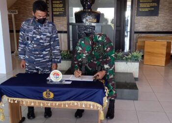 Danlantamal IV Terima Kunjungan Silaturahmi Danrem 033/WP di Mako Lantamal IV