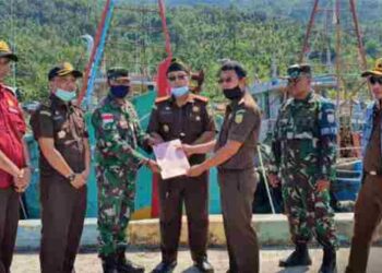 Kejari Natuna Terima 11 KIA Hasil Tangkapan Dari TNI-AL dan PSDKP