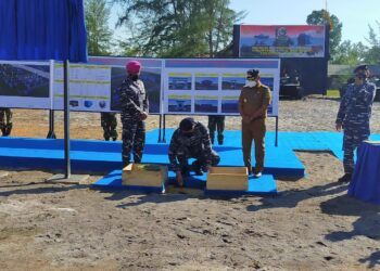 Kasal Resmikan Dan Kukuhkan Komandan Puslatpurmar 9 TNI AL Dabo Singkep