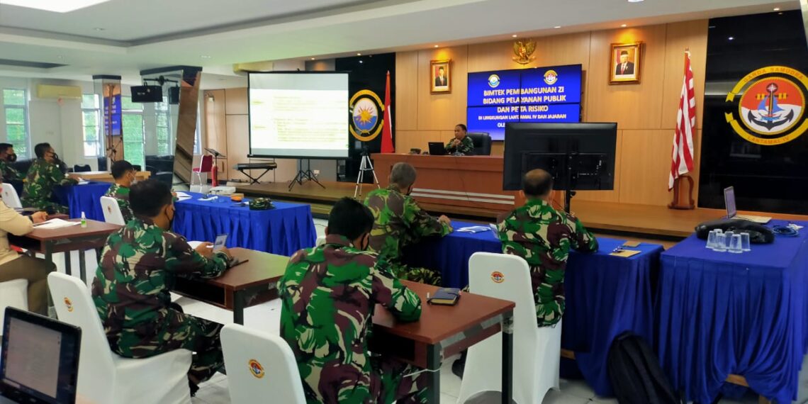 Jelang Pembangunan ZI, Lantamal IV Gelar Bimtek Yanlik Dan Manajemen Risiko
