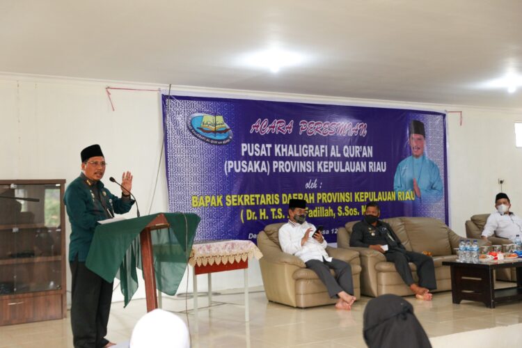 Sekda Prov Kepri Resmikan Pusat Kaligrafi Alquran