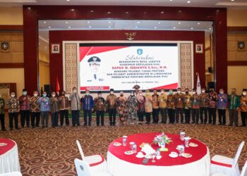 Silaturahmi Diahir Masajabatan Isdianto Sebagai Gubernur Minta Semua Pihak Jaga Silaturahmi Antar Sesama