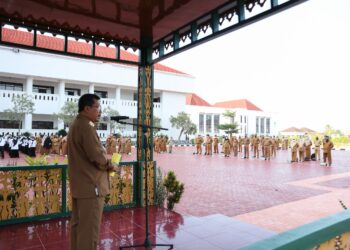 Pimpin Apel, Plh Gubernur Arif Serahkan SK untuk 39 P3K