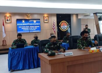 Danlantamal Iv Melalui Vicon Berikan Kuliah Kerja Kepada Pasis Dikreg Seskoal Angkatan Ke-59