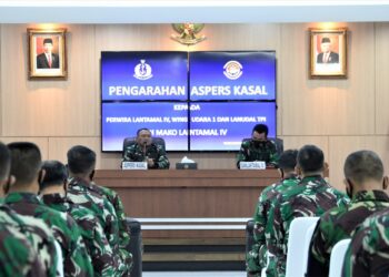 Aspers Kasal Beri Pengarahan Kepada Segenap Perwira TNI Angkatan Laut Tanjungpinang