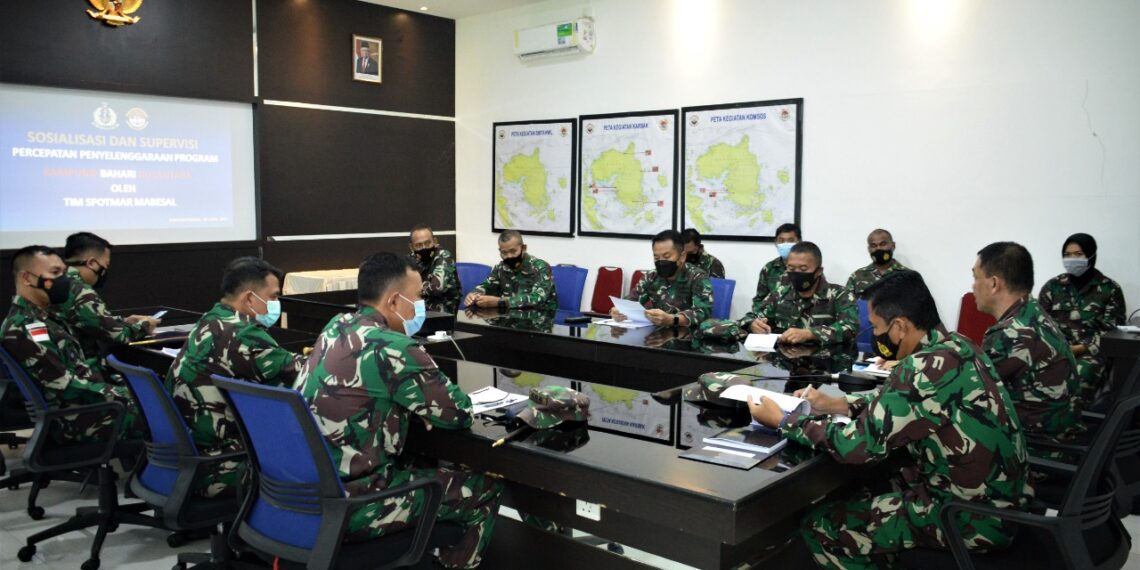 Lantamal IV Dan Lanal Jajaran Ikuti Sosialisasi Dan Supervisi Percepatan Program Kampung Bahari Nusantara