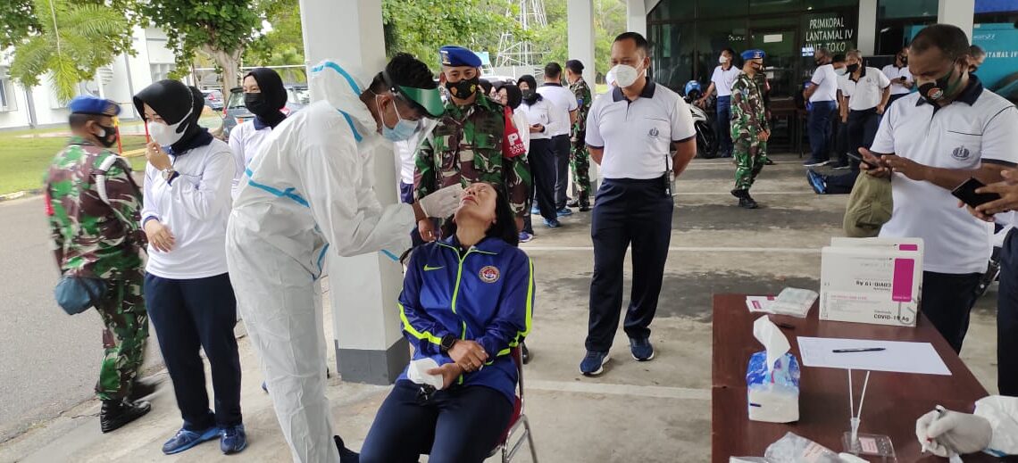 Pasca Libur Bersama Idul Fitri 1442 H Lantamal IV Laksanakan Rapid Test Antigen