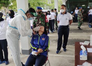 Pasca Libur Bersama Idul Fitri 1442 H Lantamal IV Laksanakan Rapid Test Antigen