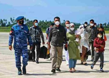 Disambut Danlanud RSA, Bupati dan Wakil Bupati Natuna Ucapkan Terima Kasih