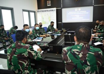 Segenap Perwira Lantamal IV Dan Lanal Jajaran Ikuti Bimtek Pembangunan Zona Integritas