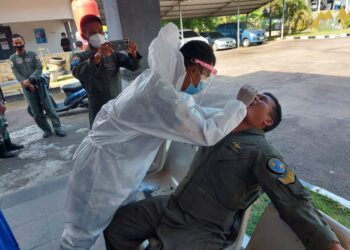 Lanal Batam Gelar Tes Rapid Swab Antigen Cegah Penyebaran Covid-19