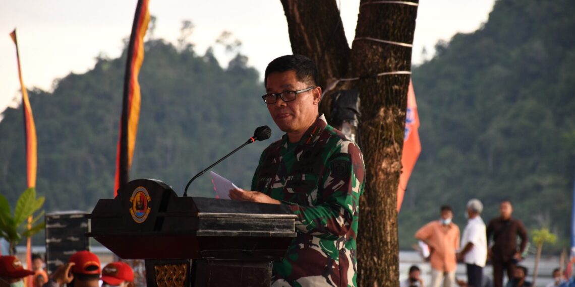 Pukul Gendrang Bersama Tanda Resminya KBN Lantamal II di Sungai Pisang