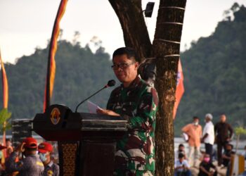 Pukul Gendrang Bersama Tanda Resminya KBN Lantamal II di Sungai Pisang