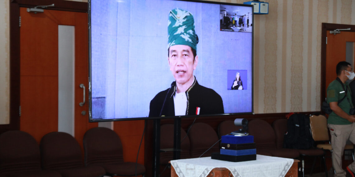 Wadanlantamal IV Melalui Virtual Hadiri Peringatan Hari Lahir Pancasila Tahun 2021 Di Batam