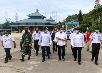 Danlantamal II Padang Jemput Kedatangan Menteri KKP RI Dalam Rangka Peninjauan PPS Bungus