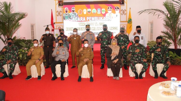 Dantamal IV Hadiri TMMD ke 111, di Gedun Nasional Dabo Singkep