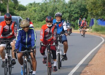 Lantamal IV Gelar Gowes Bersama Agar Tubuh Tetap Bugar
