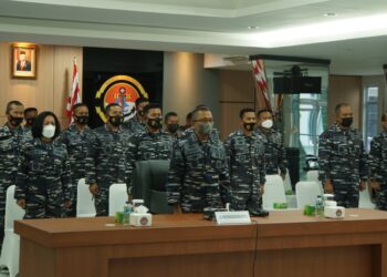 Melalui Vicon Lantamal IV Selaku Kogasgabhantai Ikuti Priefing Pelaku Latihan Armada Jaya Ta 2021