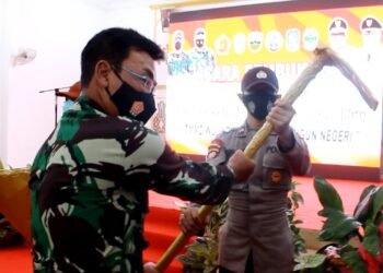 Dantamal IV Hadiri TMMD ke 111, di Gedun Nasional Dabo Singkep