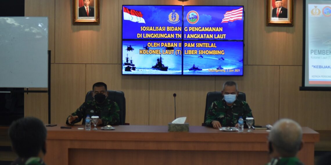 Sintelal Mabesal Beri Sosialisasi Bidang Pengamanan di Lantamal IV