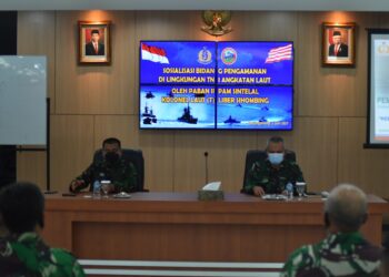 Sintelal Mabesal Beri Sosialisasi Bidang Pengamanan di Lantamal IV