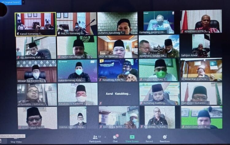Kakankemenag Kota Padang Panjang Ikuti Rapat Persiapan PFH Tingkat Sumbar