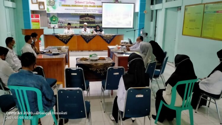 Kemenag Padang Panjang Kembali Sosialisasikan Pembatalan Pemberakatan Jmaah Haji Thn 2021