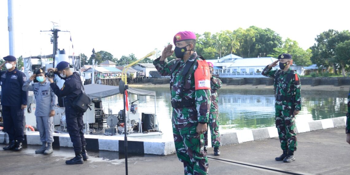 Wadanlantamal IV Selaku Wapangkogasgabhantai  Pimpin Apel Gelar Kesiapan Latihan Armada Jaya XXXIX/2021