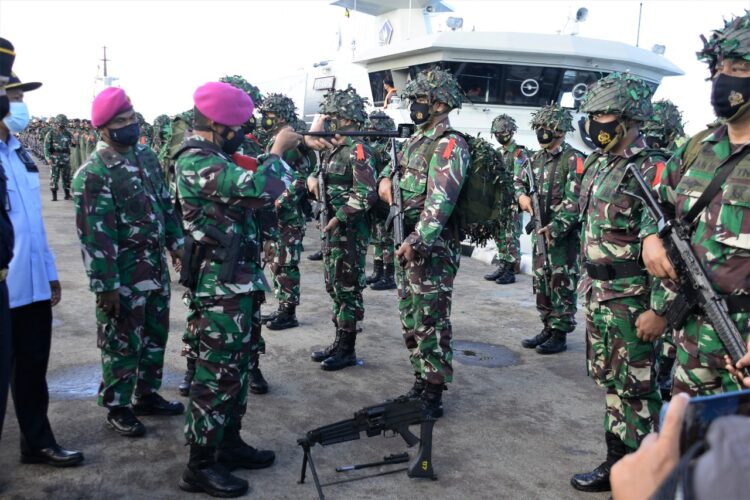 Wadanlantamal IV Selaku Wapangkogasgabhantai  Pimpin Apel Gelar Kesiapan Latihan Armada Jaya XXXIX/2021