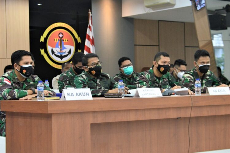 Diskual Secara Virtual Gelar Rekonsiliasi Tingkat Satker Uo TNI Angkatan Laut Semester I TA.2021