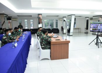 Diskual Secara Virtual Gelar Rekonsiliasi Tingkat Satker Uo TNI Angkatan Laut Semester I TA.2021