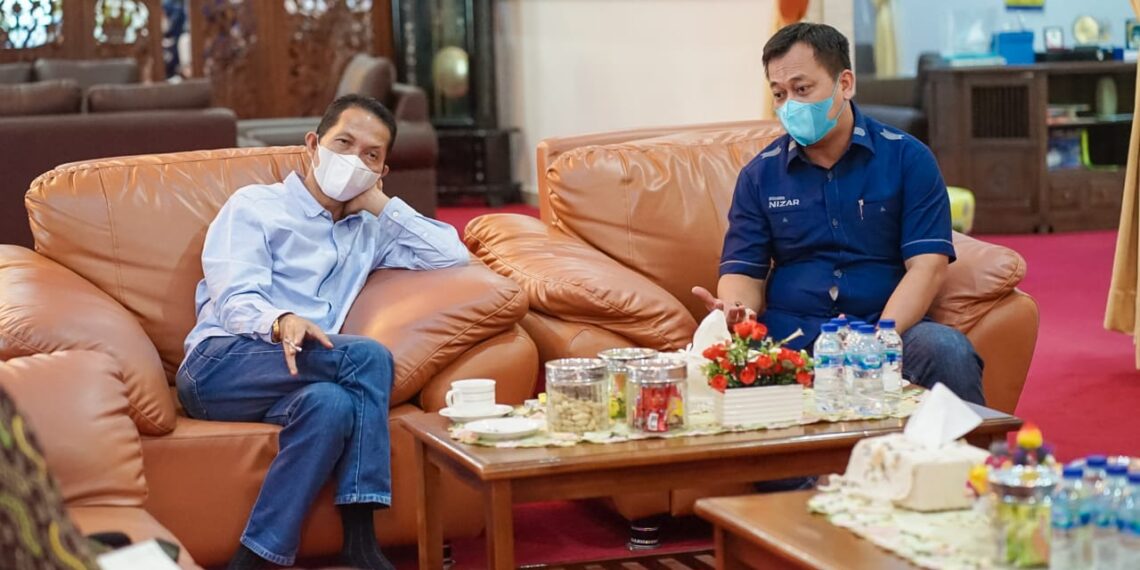 Bupati Lingga Sambut Kunjungan Wakil Walikota Batam Saling Berbagi Informasi