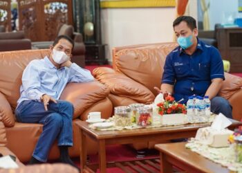 Bupati Lingga Sambut Kunjungan Wakil Walikota Batam Saling Berbagi Informasi