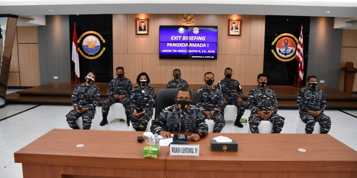 Jelang Setijab Pangkoarmada I Laksanakan Exit Briefing Melalui Vicon