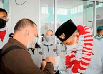 Sambut Bintang Erlangga Bagaskoro, Wabup Natuna : Untuk Meraih Prestasi Perlu Perjuangan dan Kerja Keras