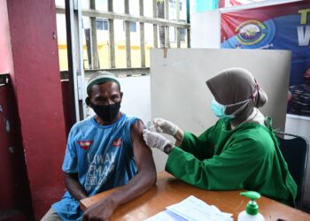 Terminal Kapal Mentawai Fast, Di Jadikan Lokasi Serbuan Vaksinasi Oleh TNI AL Lantamal II Padang