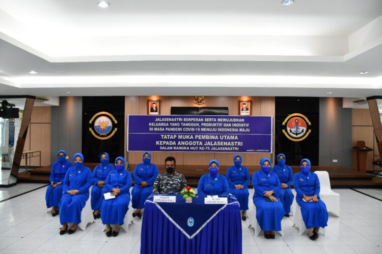 Sambut Hut Ke-75 Jalasenastri, Ketua Korcab IV DJA I Ikuti Tatap Muka Bersama Kasal Secara Vitual