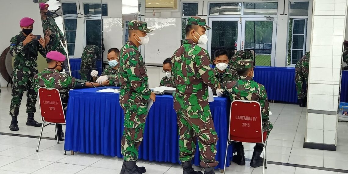 Jelang Hut Ke-76 TNI, Lantamal IV Gelar Donor Darah