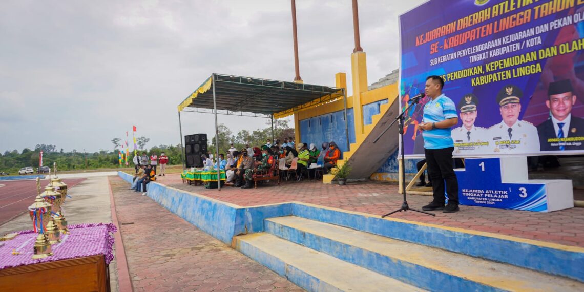 Kejurda Atletik 2021, Nizar Berharap Lingga Pertahankan Juara Umum Tingkat Provinsi