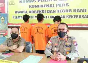 Curi Tabung dan Kompor Gas Tiga Remaja Ditangkap Polisi
