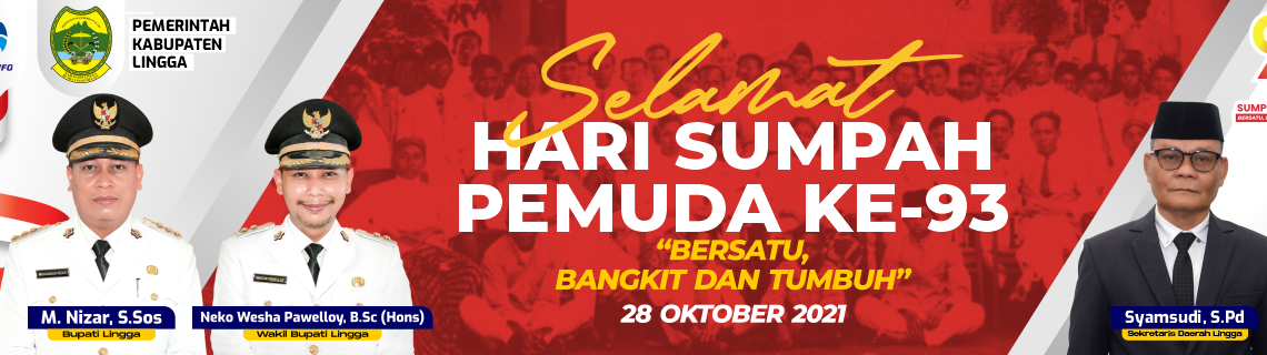Banner Hari Sumpah Pemuda dari pemkab Lingga