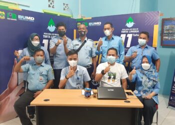 HUT Ke 11, Perumdam Tirta Lingga Luncurkan Aplikasi PDAM Info dan SEPULSA